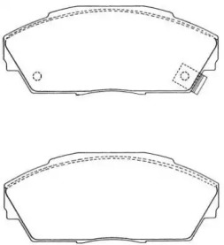 Комплект тормозных колодок AISIN ASN-200